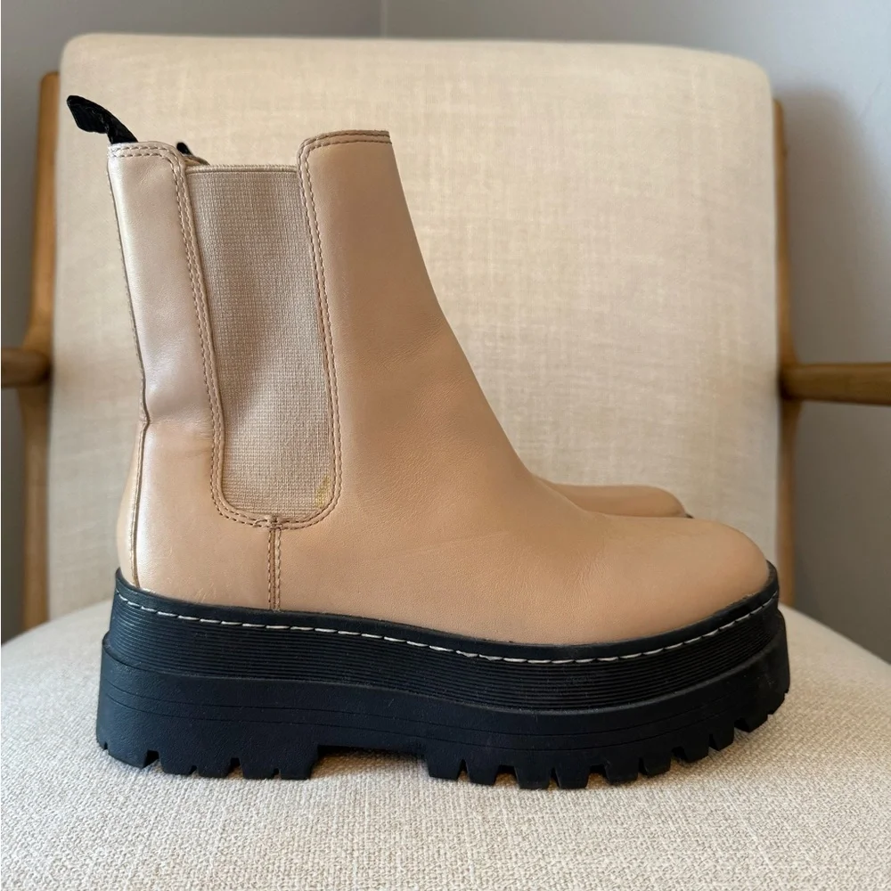 Marc Fisher Pauline Chelsea Boot in Natural - Picture 3 of 7